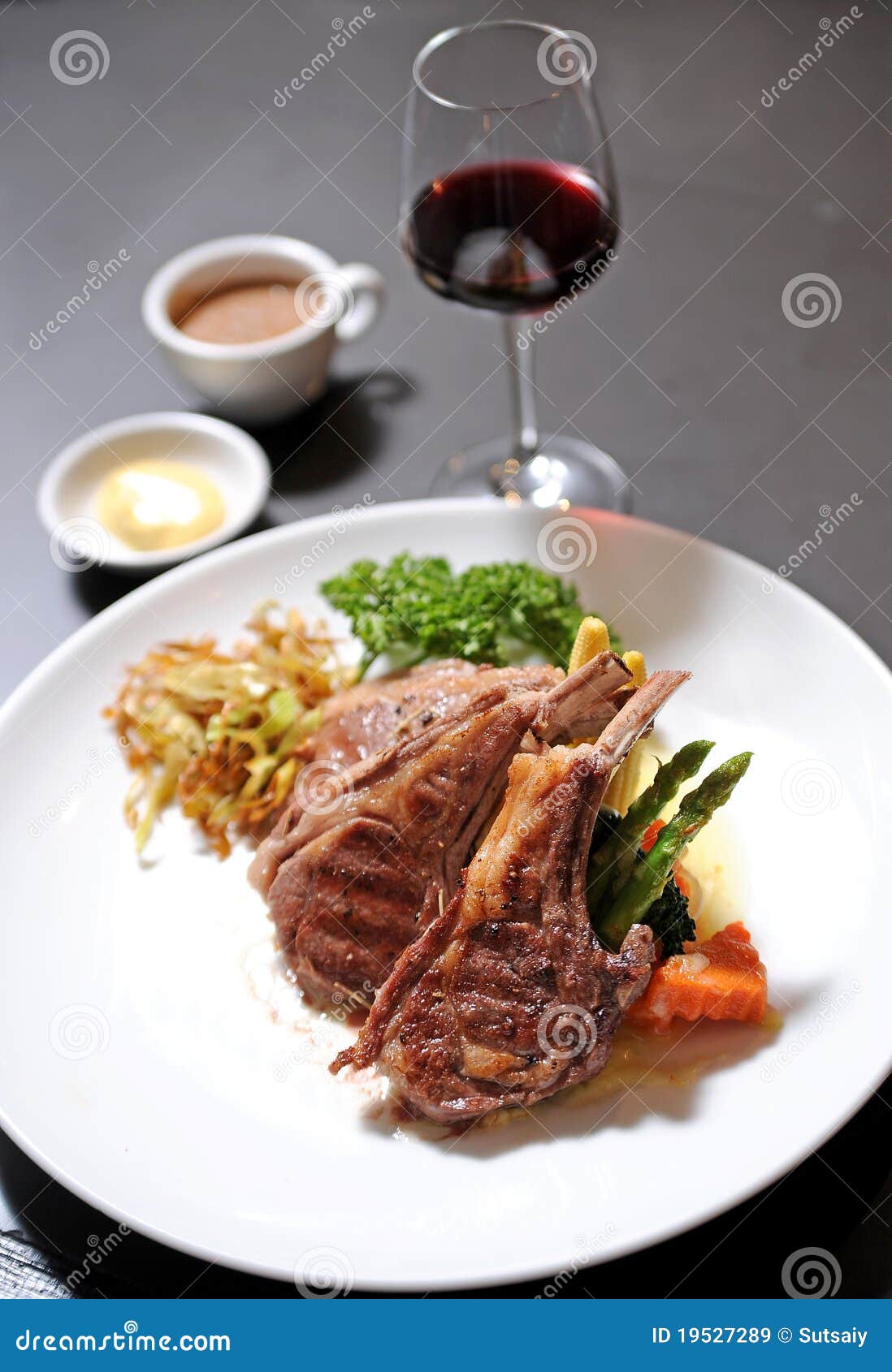 Lamb and wine stock image. Image of dark, crown, bones 19527289