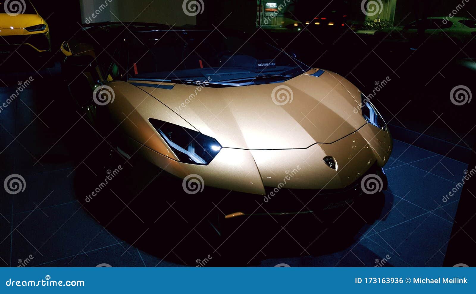 Lamborghini Aventador Sportscar on Display at a Dealership Editorial