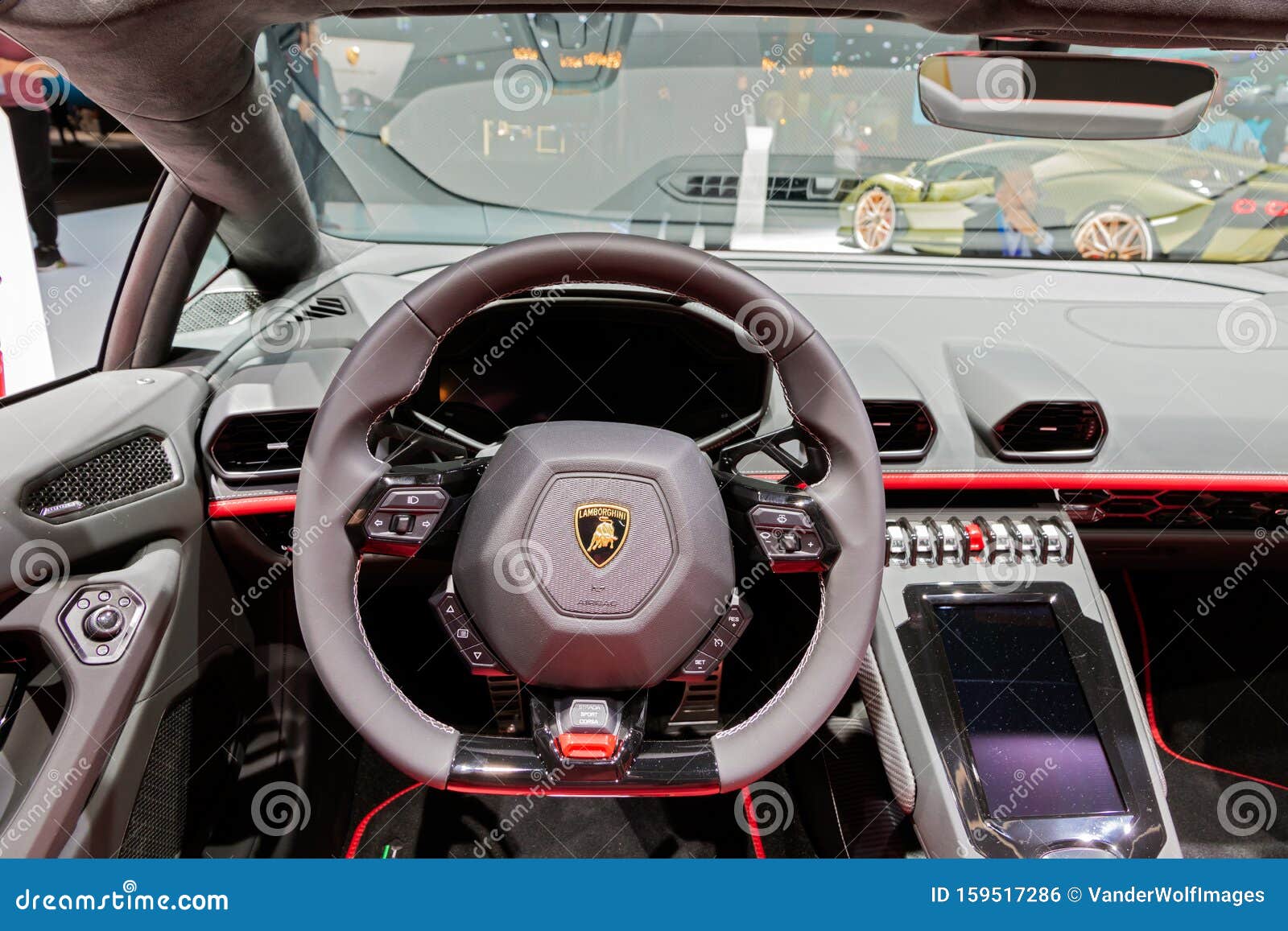 Lamborghini Huracan EVO Spyder Sports Car Editorial Photo - Image of  showroom, interior: 159517286