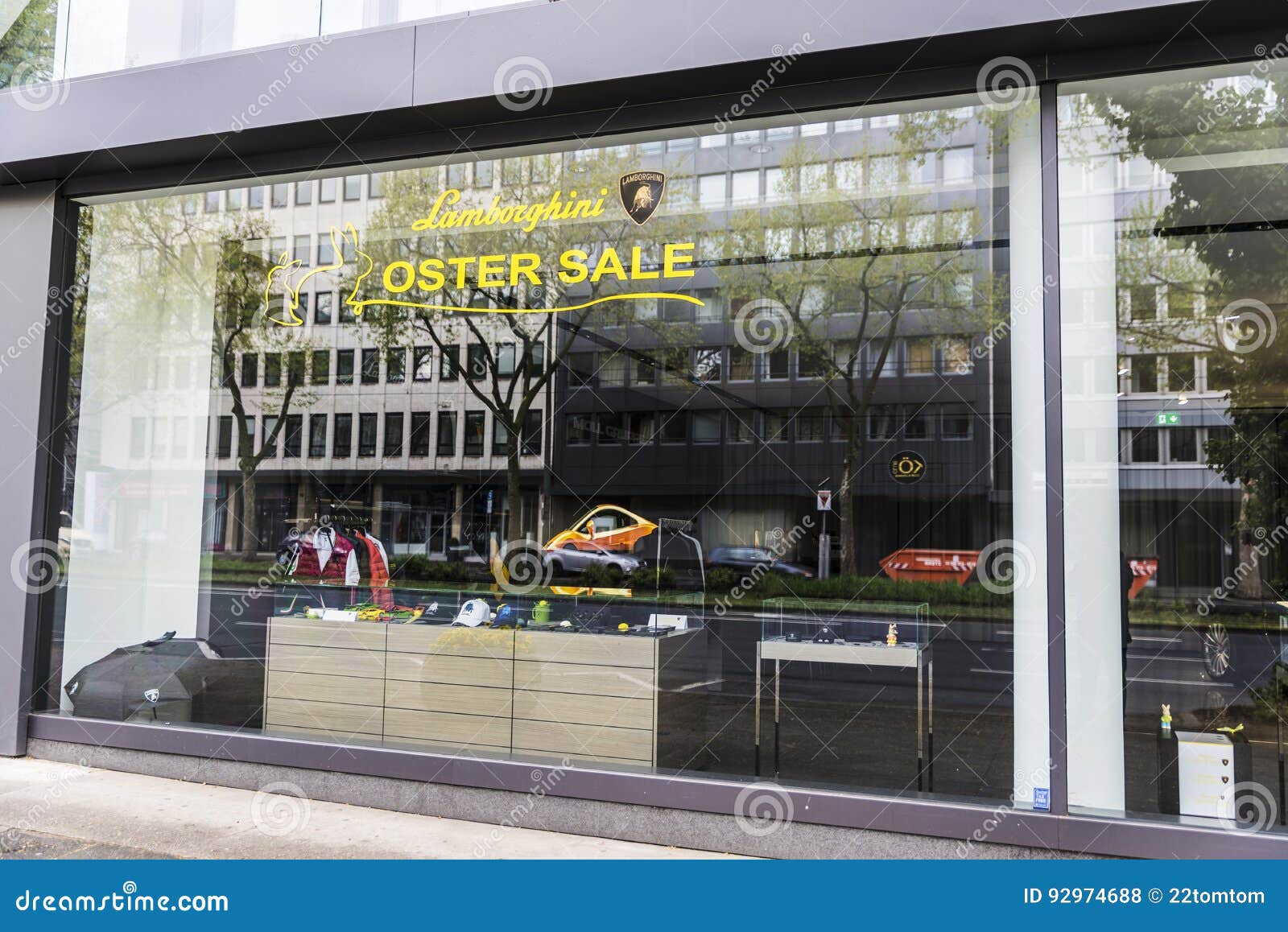 Lamborghini Store In Dusseldorf, Germany Editorial Stock Photo - Image of  business, reflection: 92974688