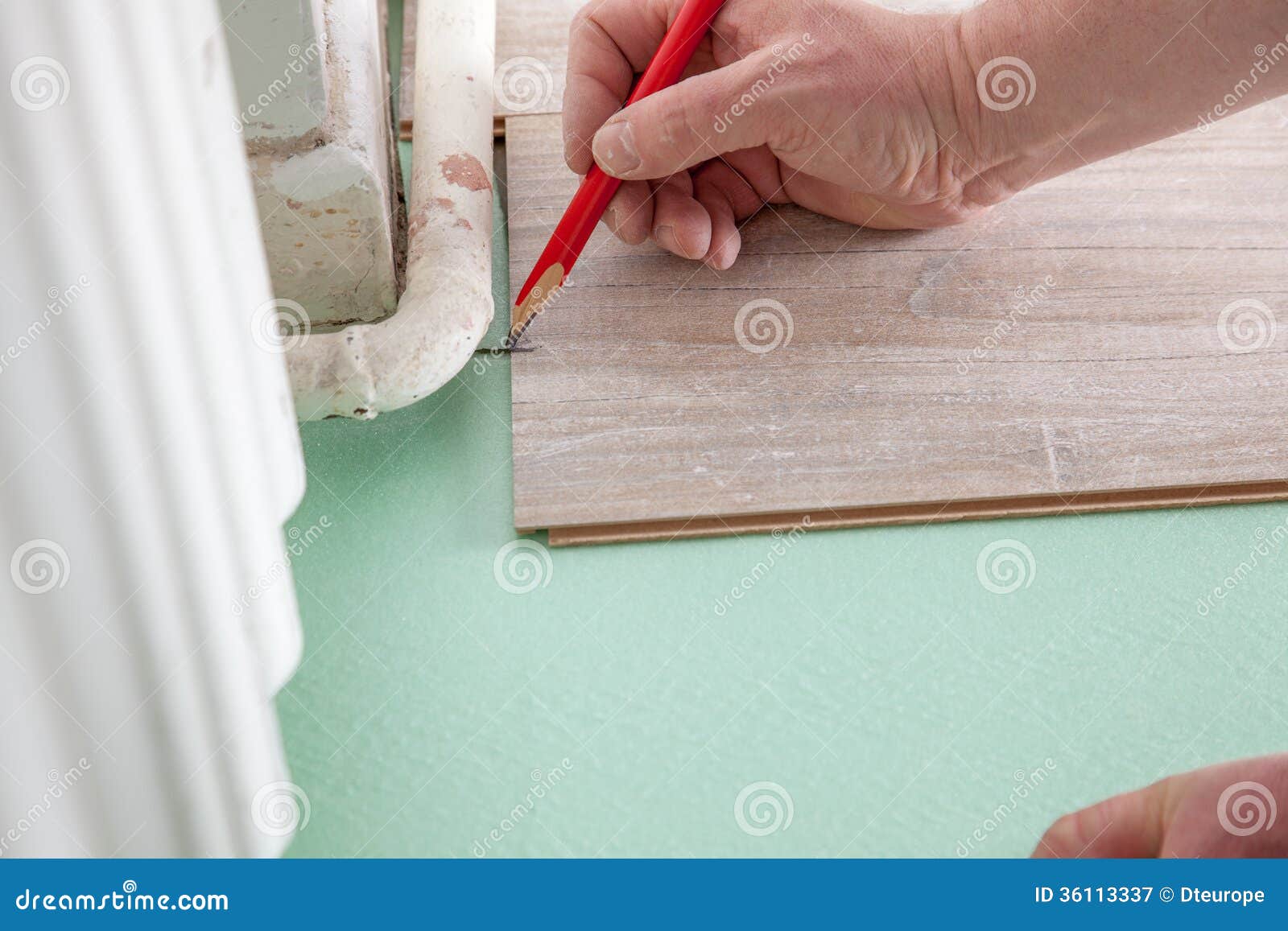 Laminate cut marker stock image. Image of installation 36113337