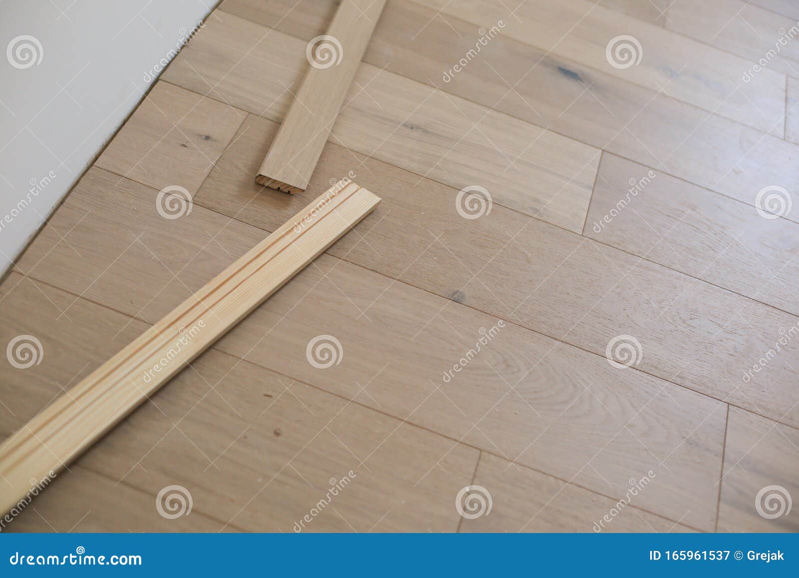 Laminate or Parquet Floor Installation Stock Image Image of pattern