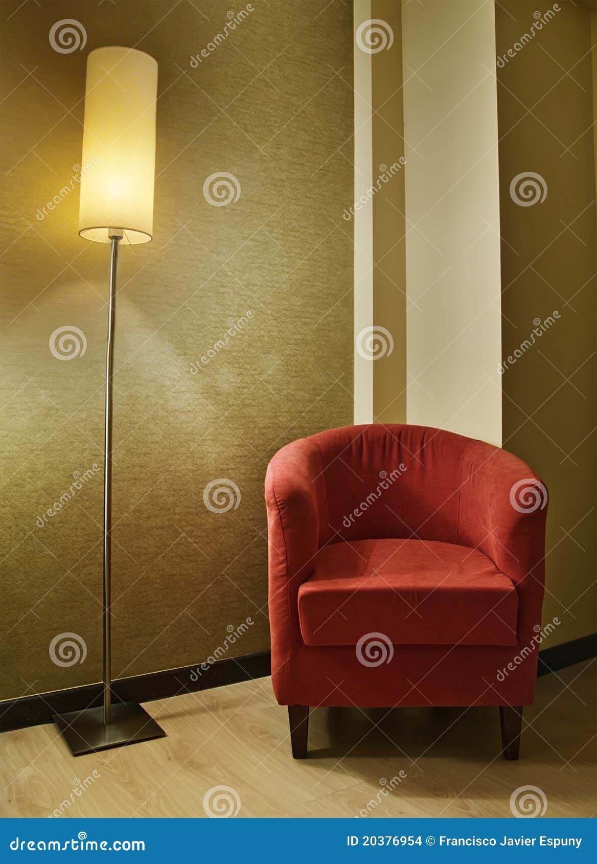 Lamp and armchair stock photo. Image of lamp, light, dwelling 20376954