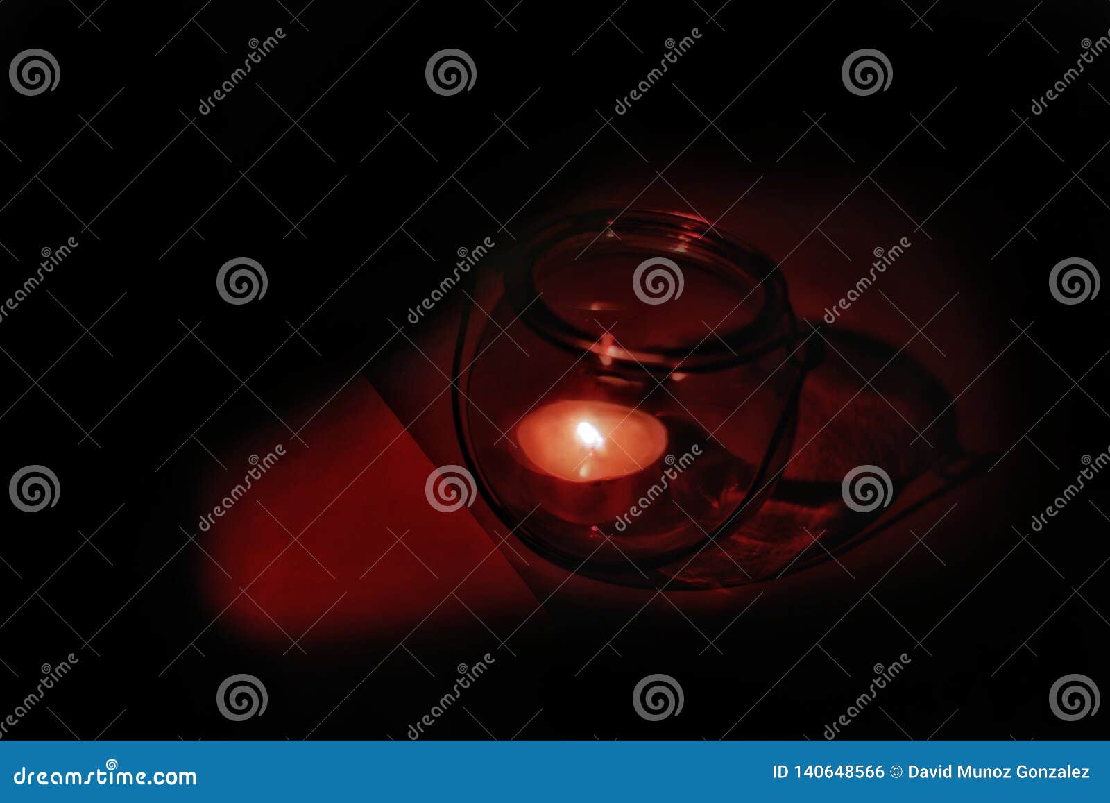 red candle.