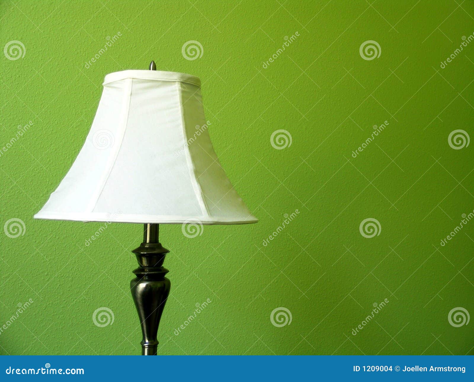 Lamp on Green wall stock photo. Image of interior, wall 1209004