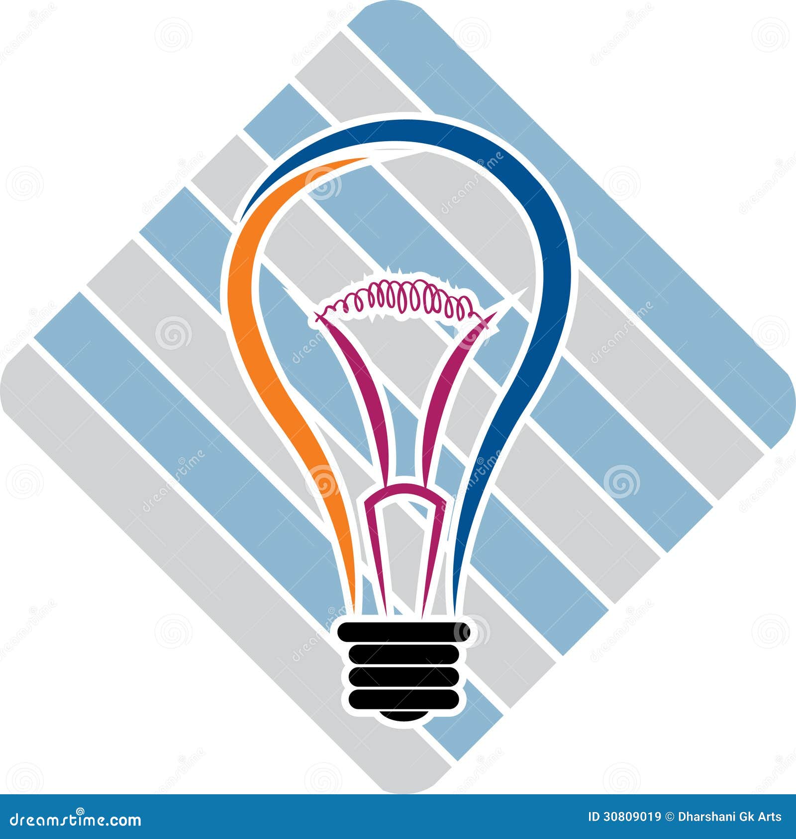 Lamp logo stock vector. Illustration of electrical, glow - 30809019