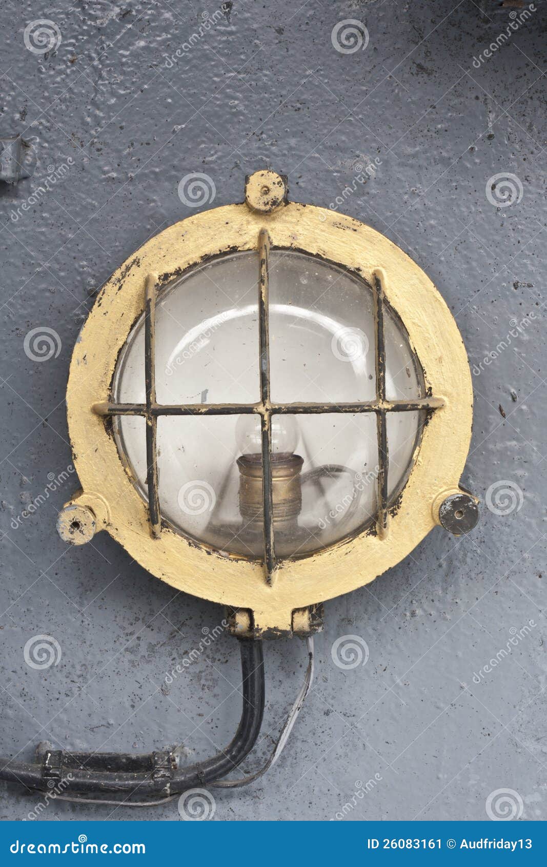 Lamp in warship stock image. Image of design, devices 26083161