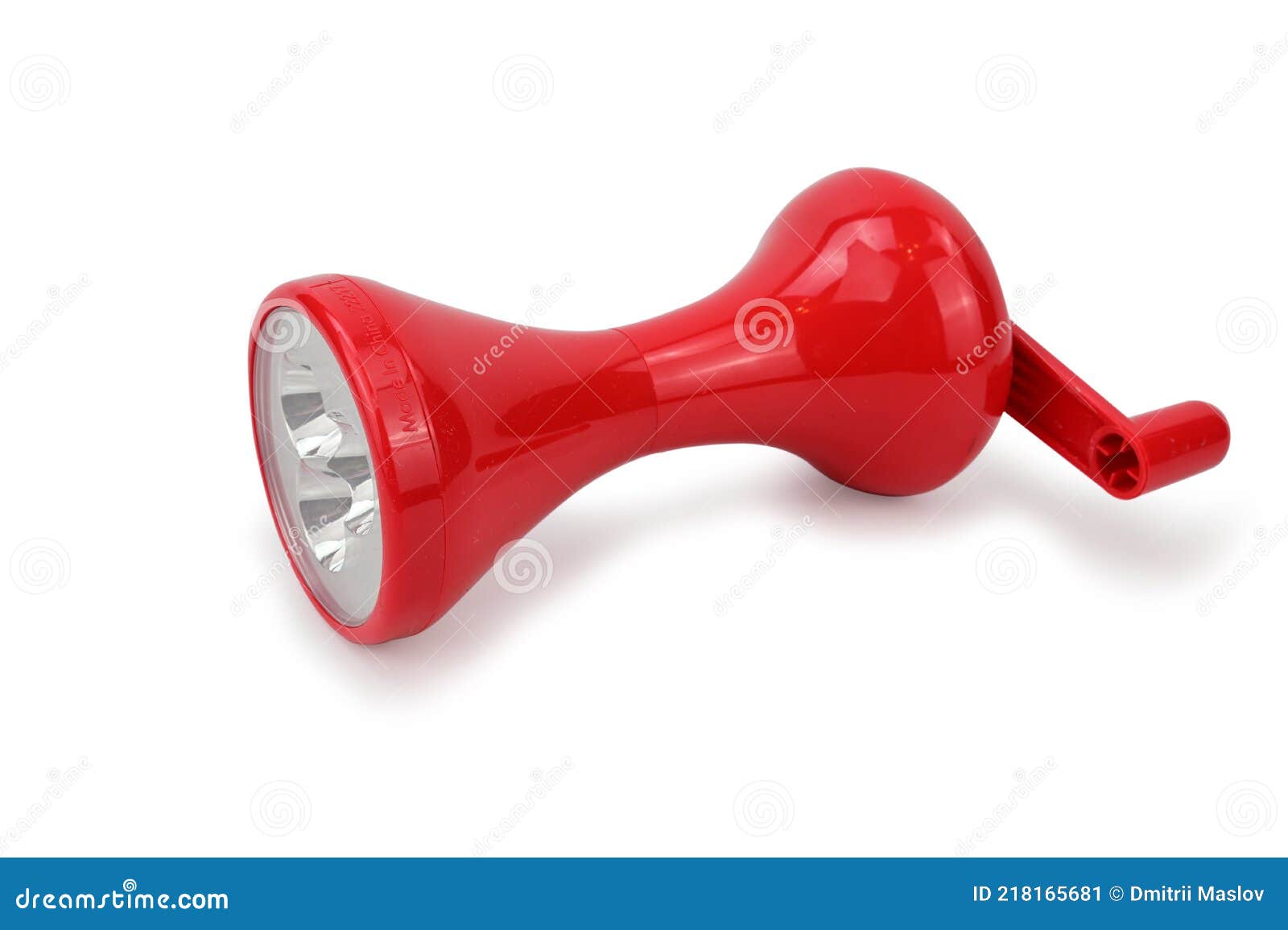 Lampe De Poche En Plastique Rouge Avec Une Machine à écrire Dynamo. Lampe  De Poche Sans Piles Image stock - Image du petit, générateur: 218165681