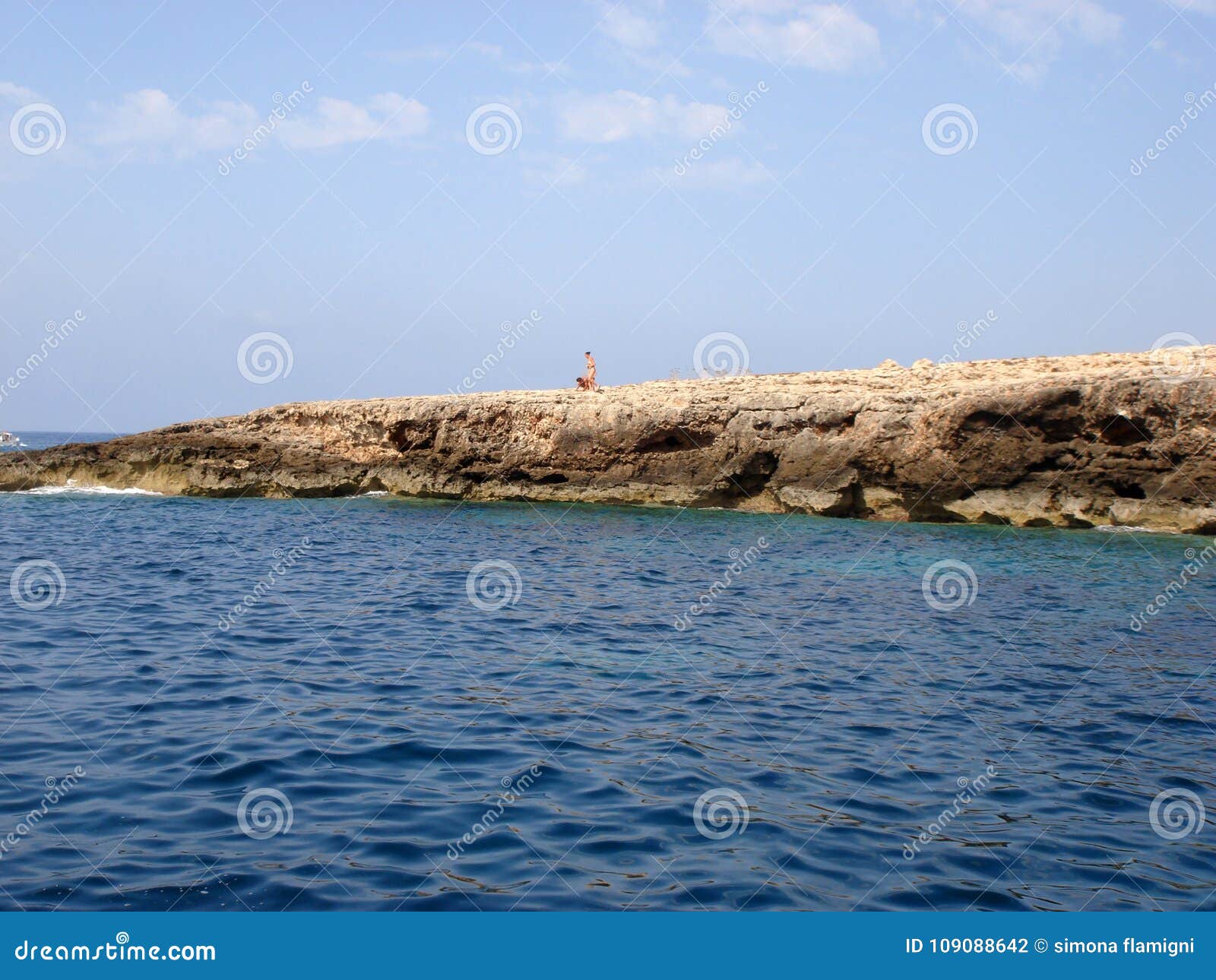 View of Lampedusa Landscape Stock Photo - Image of sand, fort: 109088642