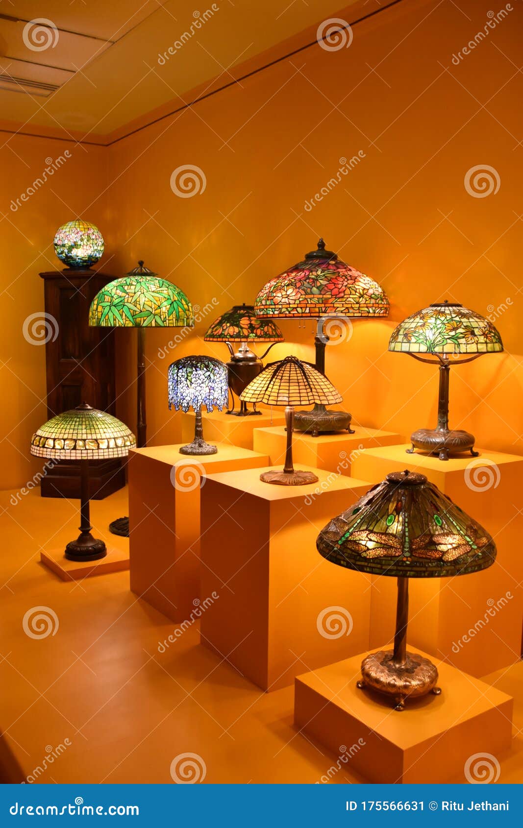 Designed by Louis C. Tiffany, Lamp, American