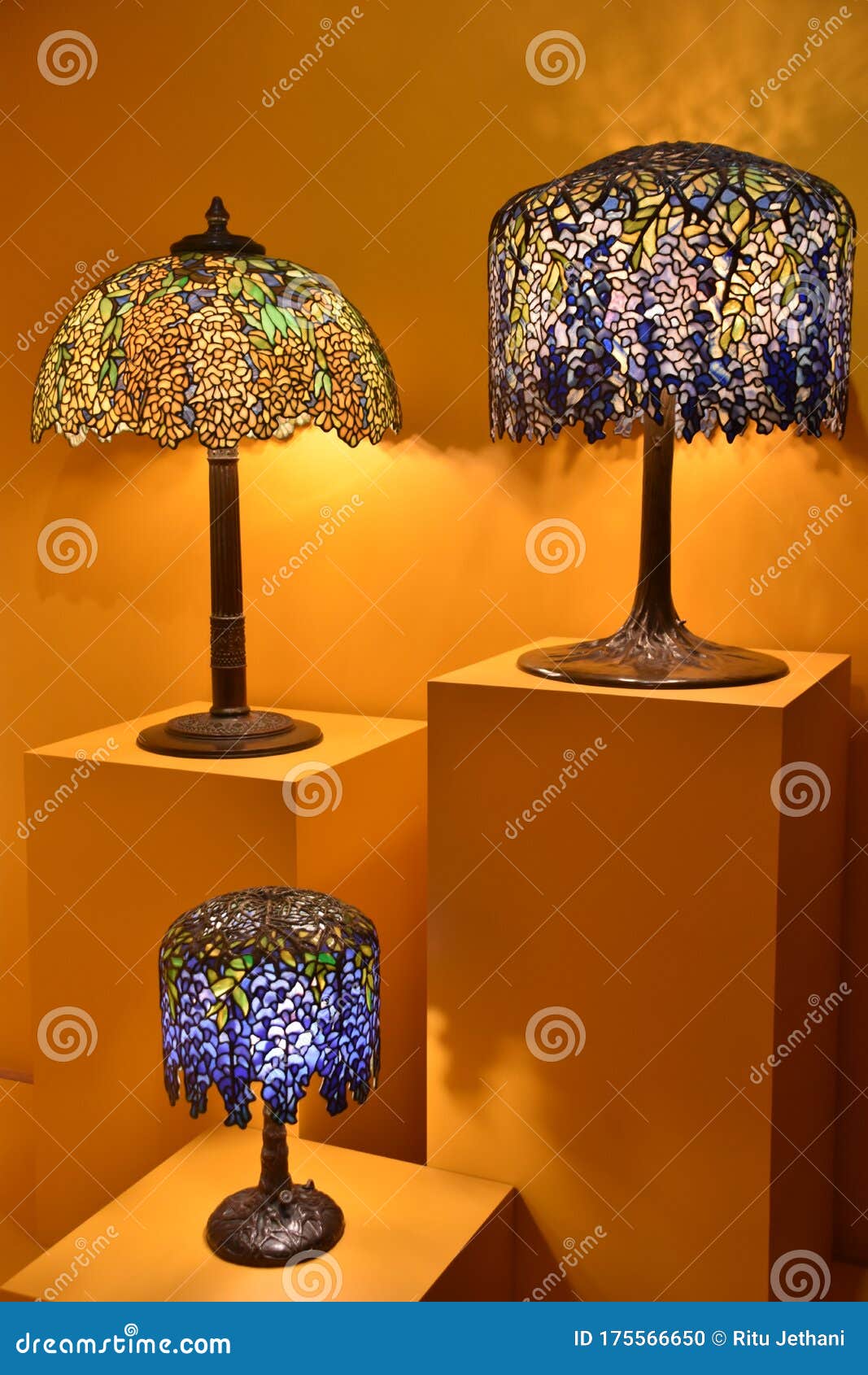 Designed by Louis C. Tiffany, Lamp, American