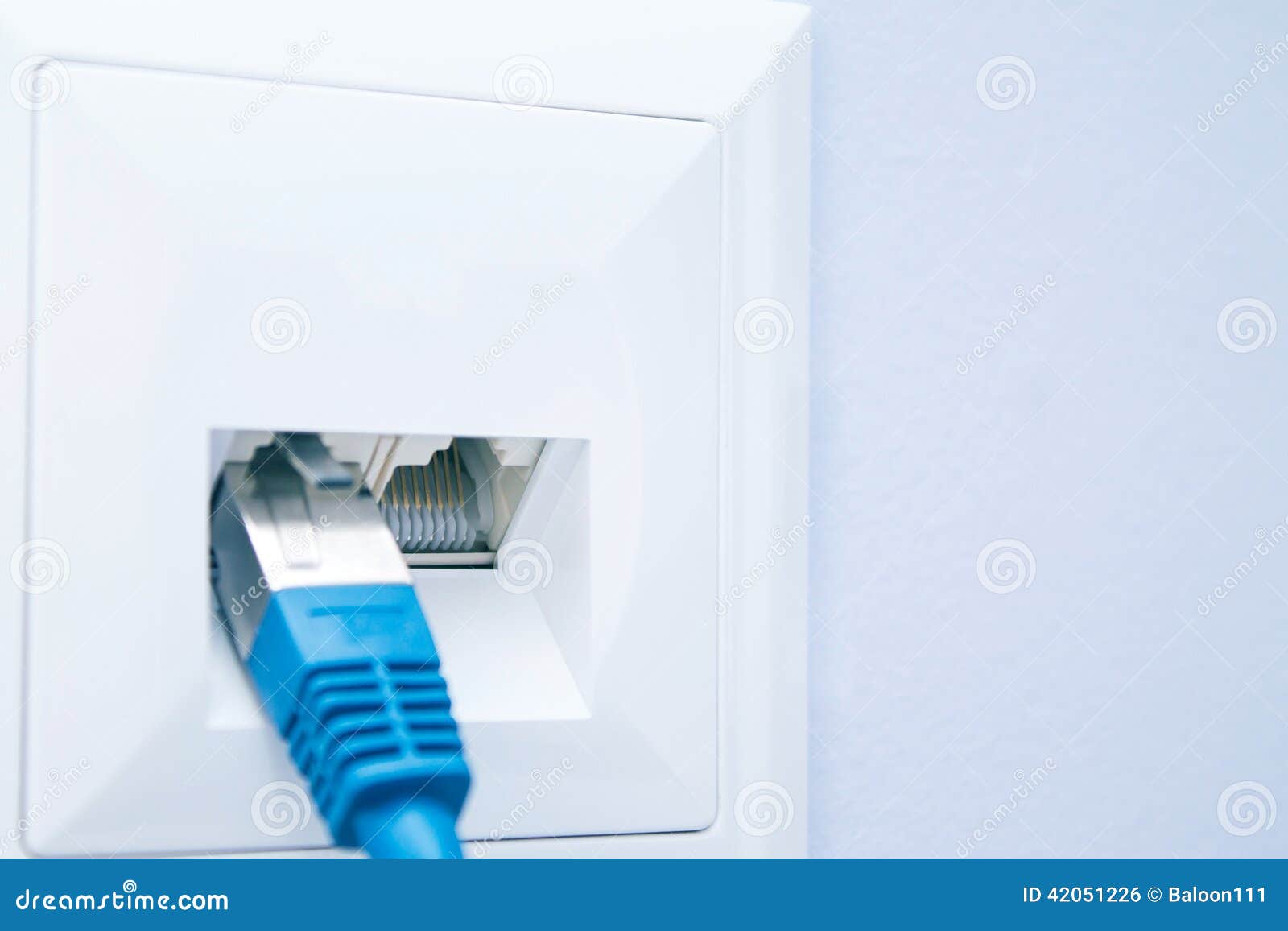 to cable connect ethernet socket wall Outlet Photo Plugged Image Into  Stock Cable  LAN The Wall