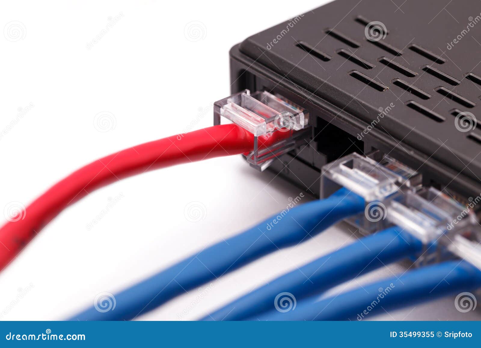 LAN Network and Cables Stock Image Image of broadband, panel