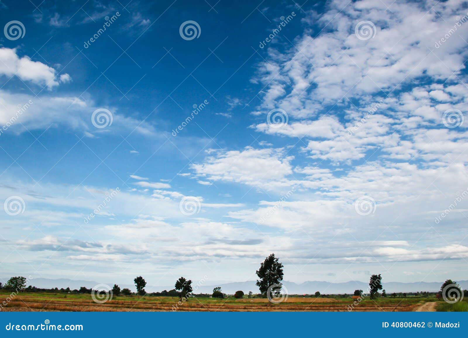 Land and blue sky stock photo. Image of dirty, landscape 40800462