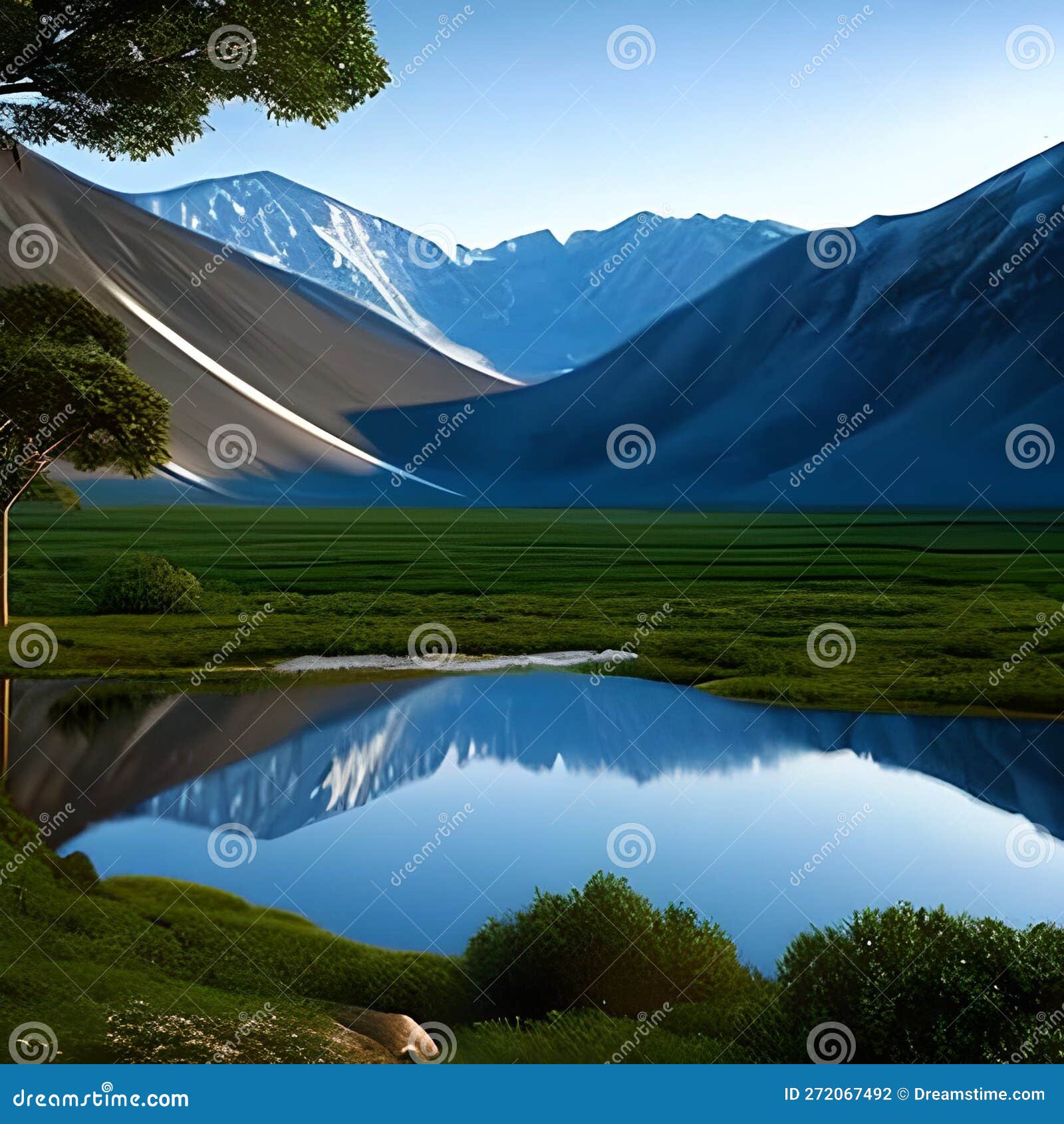Land scape wallpaper print stock illustration. Illustration of valley