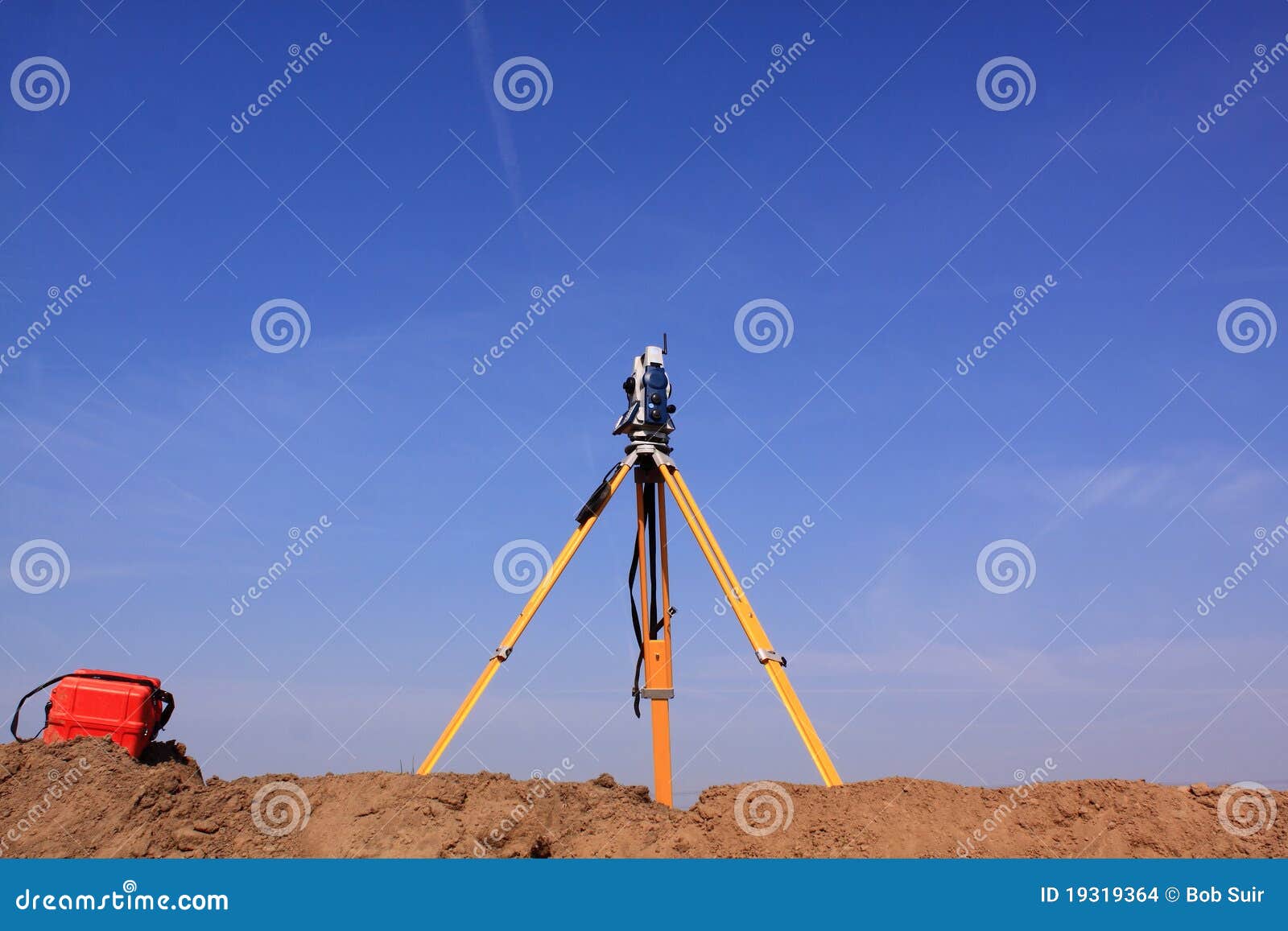 Land Surveyor Total Station Stock Images Image 19319364