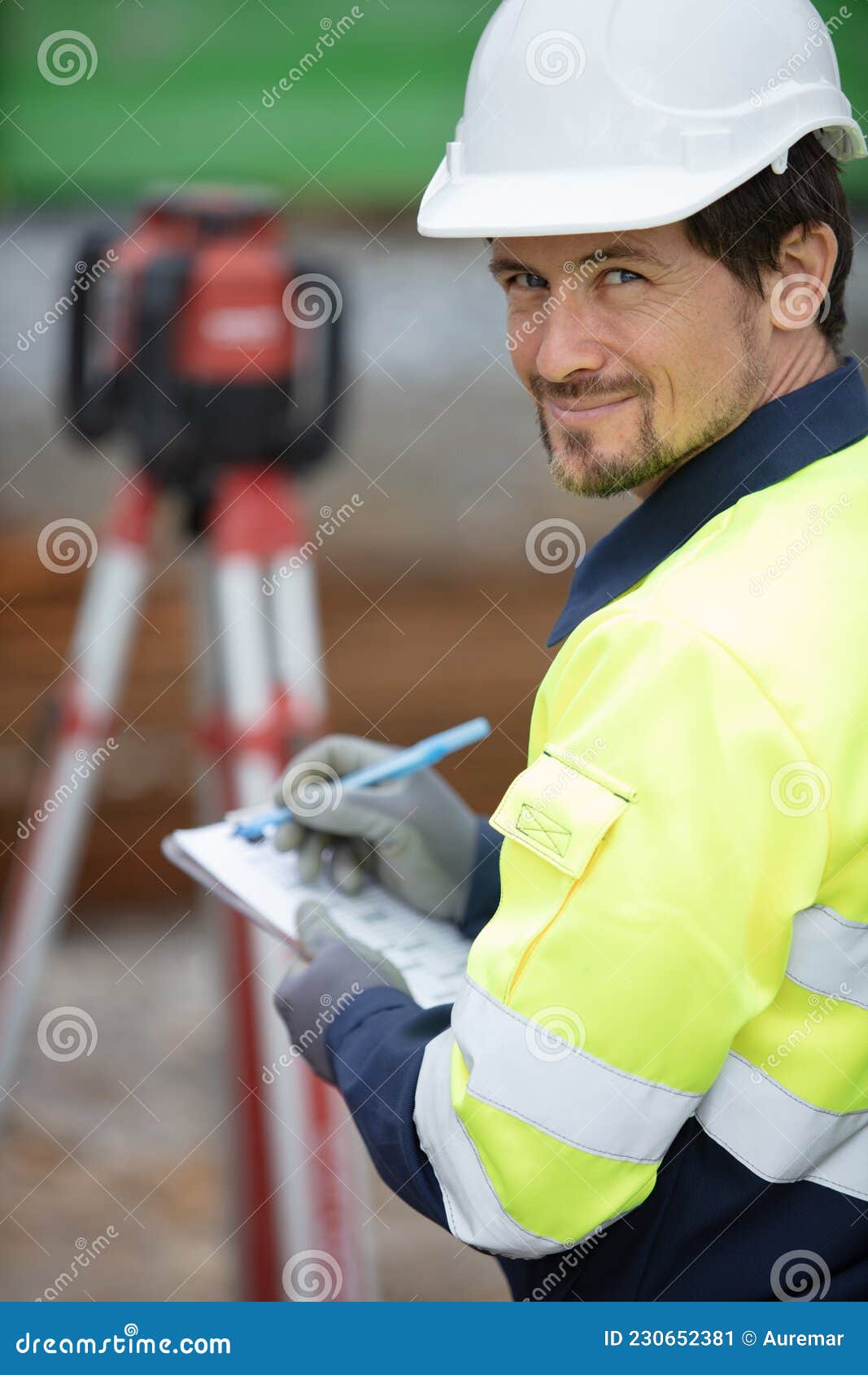 Tacheometer For Land Surveyor. Theodolite Equipment For Geodetic Survey