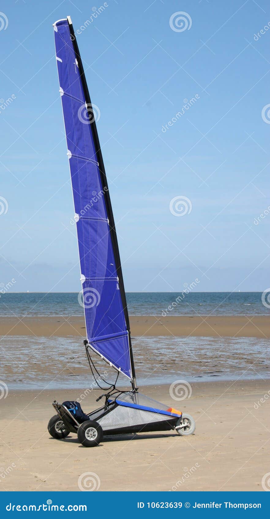 Land yacht stock image. Image of land, buggy, sail, wind 10623639
