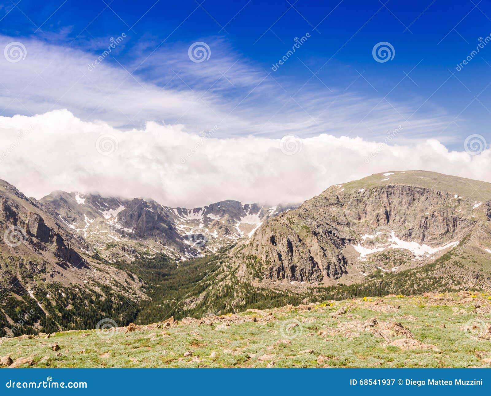 Landascape Van Rotsachtig De Berg Nationaal Park Van Colorado Stock ...