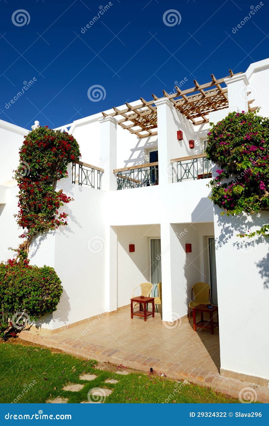 Landhausdekoration im luxushotel stockfotografie bild: 29324322