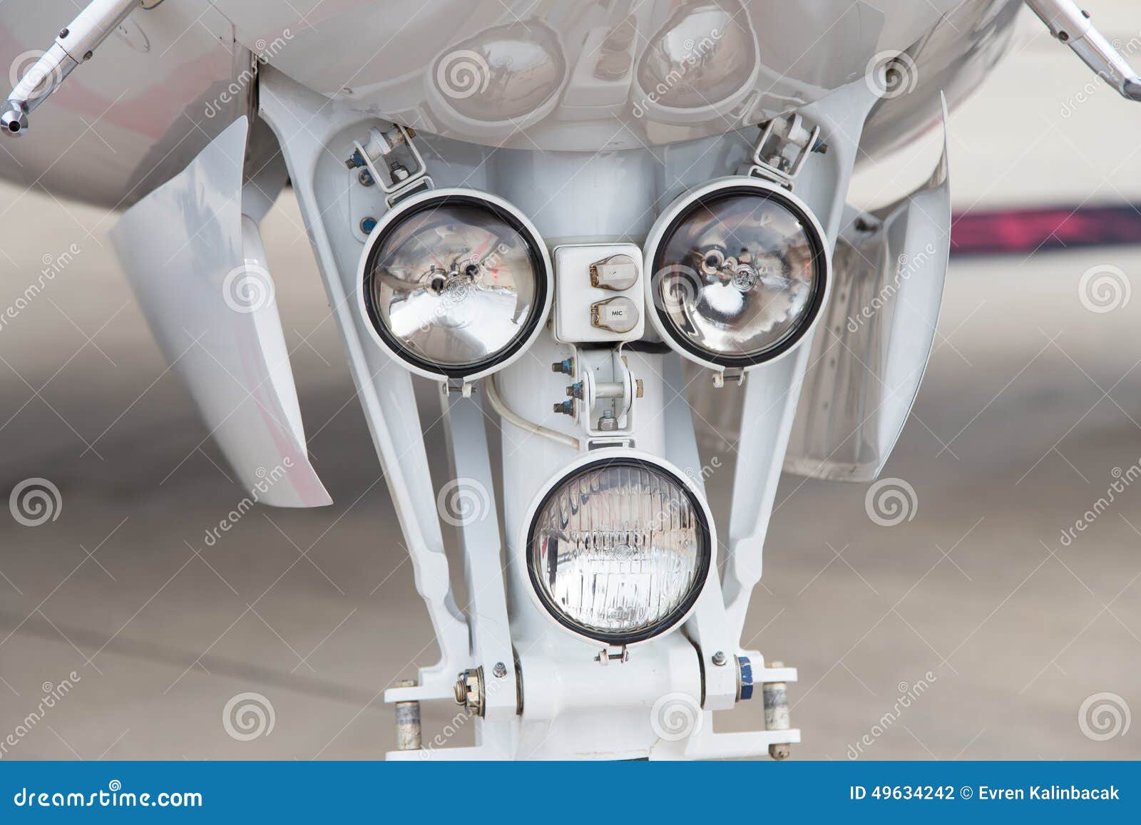 Landing Gear Lights stock photo. Image of land, aircraft 49634242