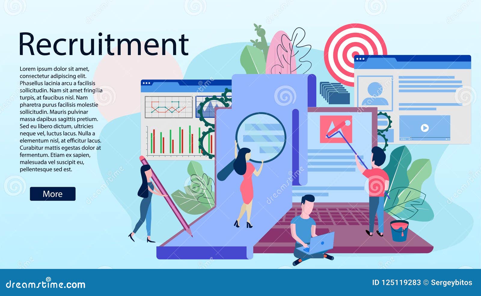Viso Hr Recruiting Landing Page Template By Inovatikthemes