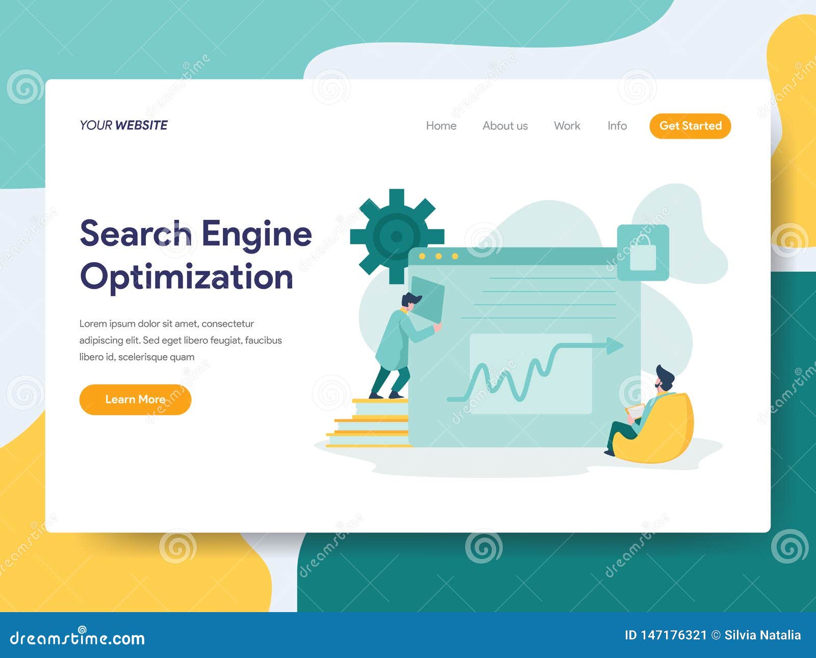 landing-page-template-of-search-engine-optimization-illustration