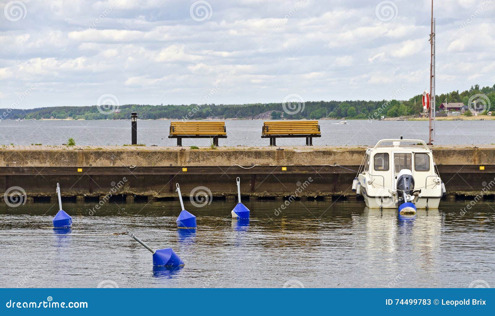 Landing Stage for Pleasure Crafts Stock Image Image of landing, stage