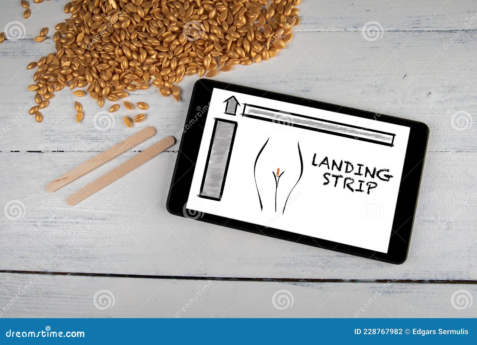 Landing Strip. Bikini Hairstyle and Waxing Stock Photo Image of naked