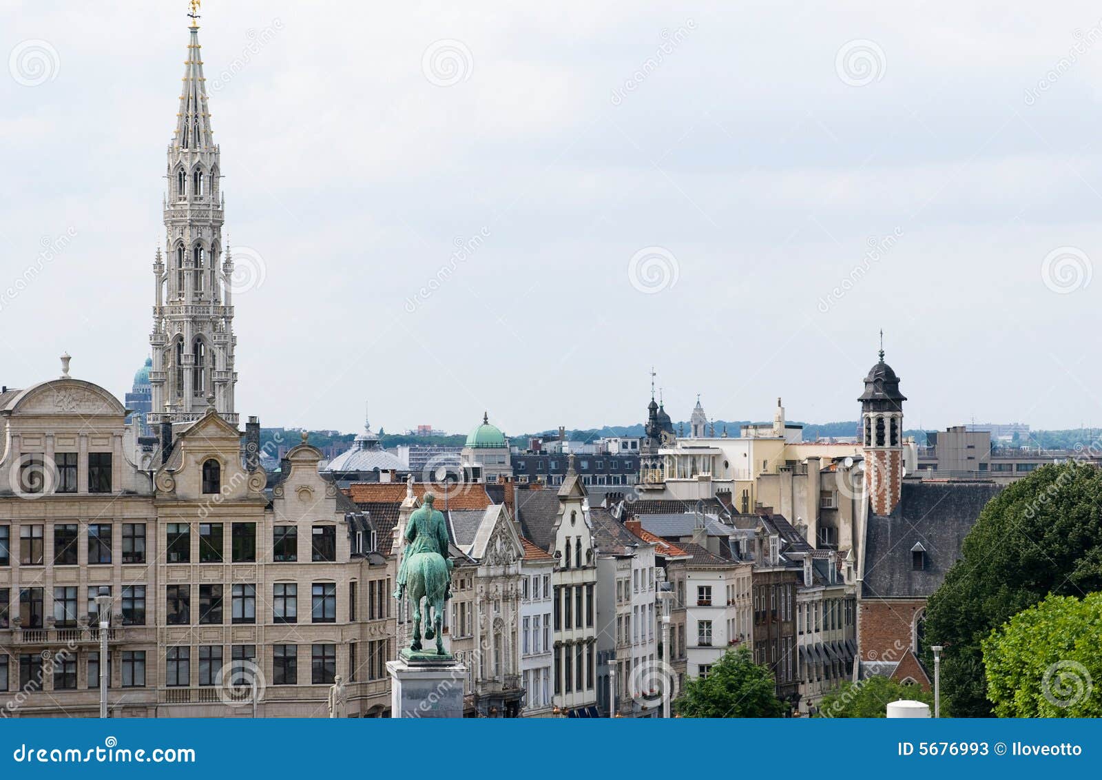 Landmark of Brussels stock image. Image of antique, architecture 5676993