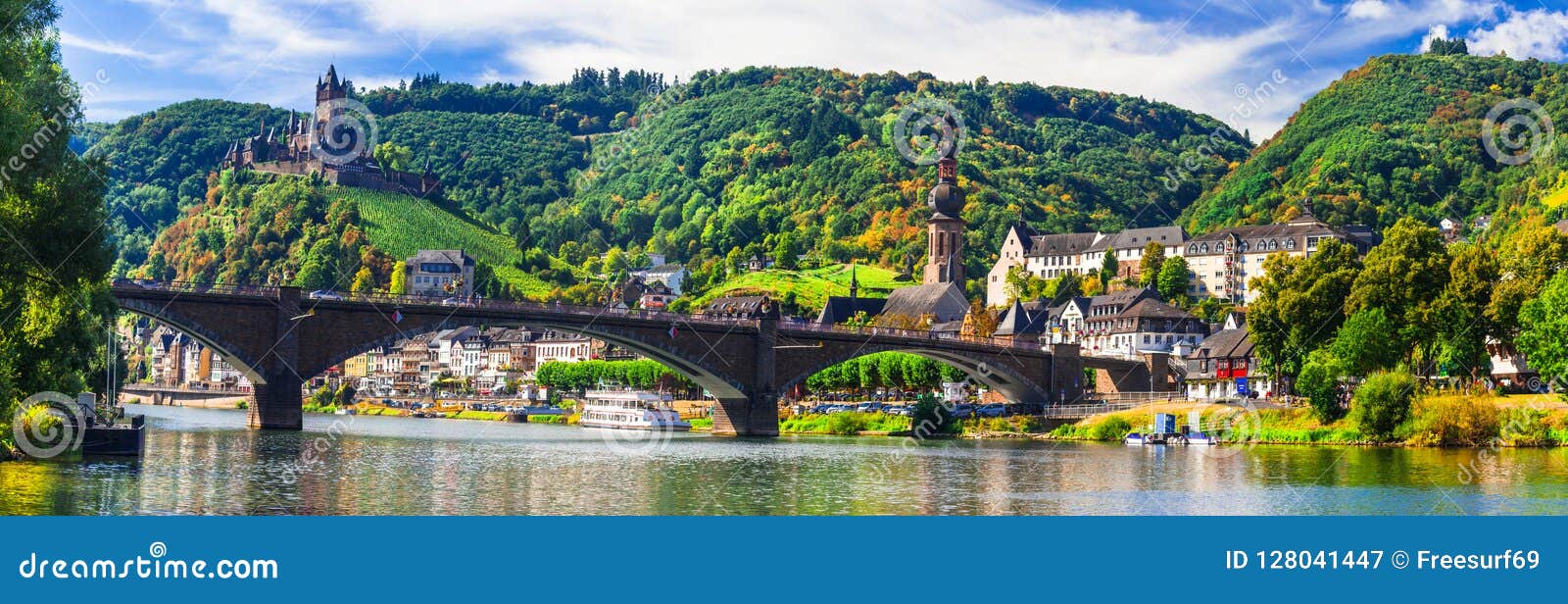 landmarks of germany, medieval cochem town.