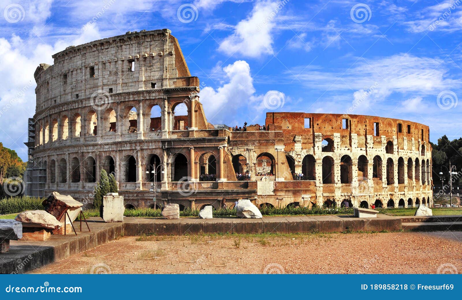 landmarks of rome - colosseum, italy