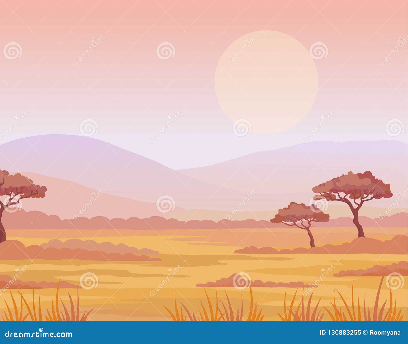 african grasslands background