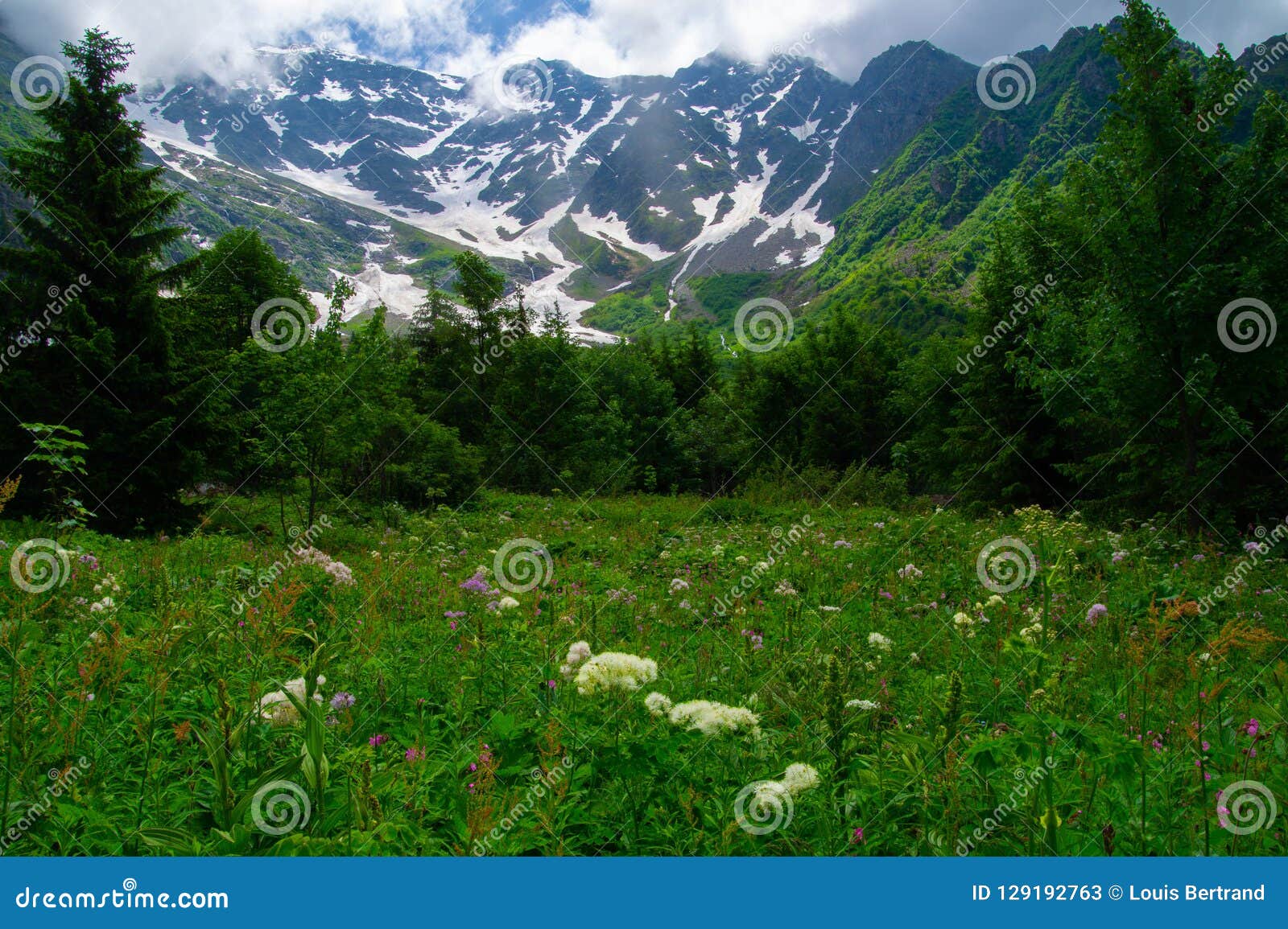 Combe Armancelle in Comtamines Montjoie,haute Savoie,france Stock Image ...