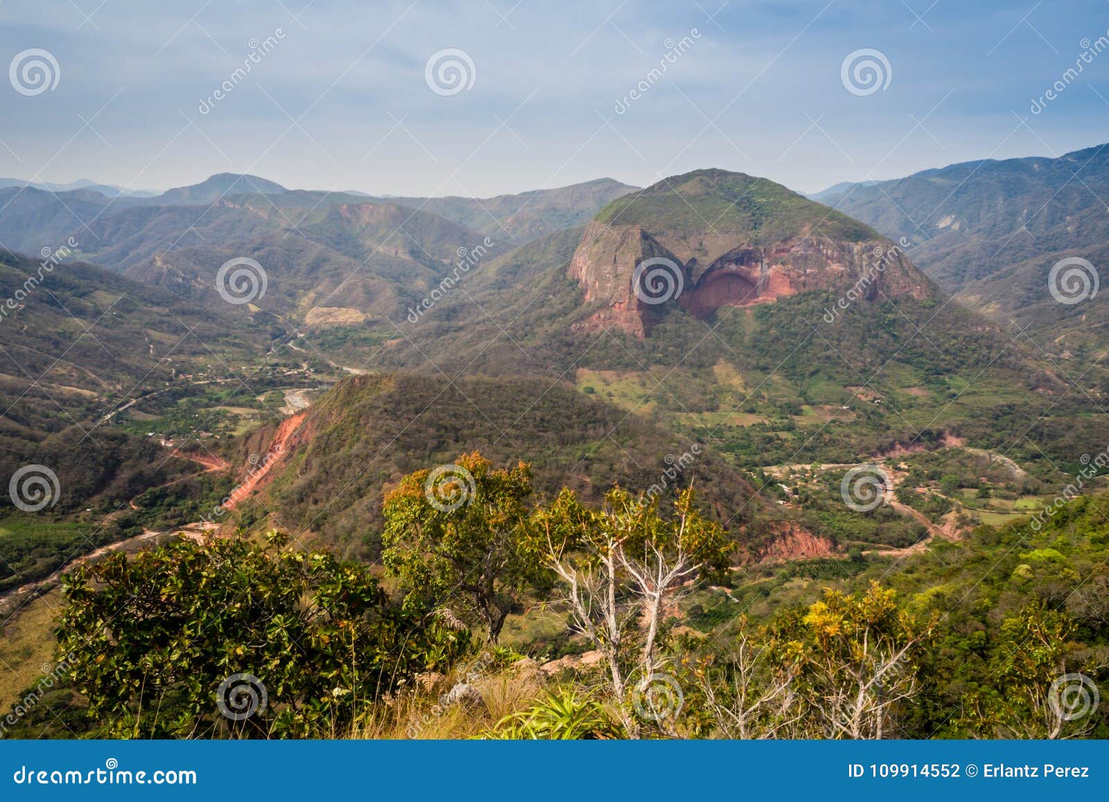 landscape of the amboro national park in bolivia