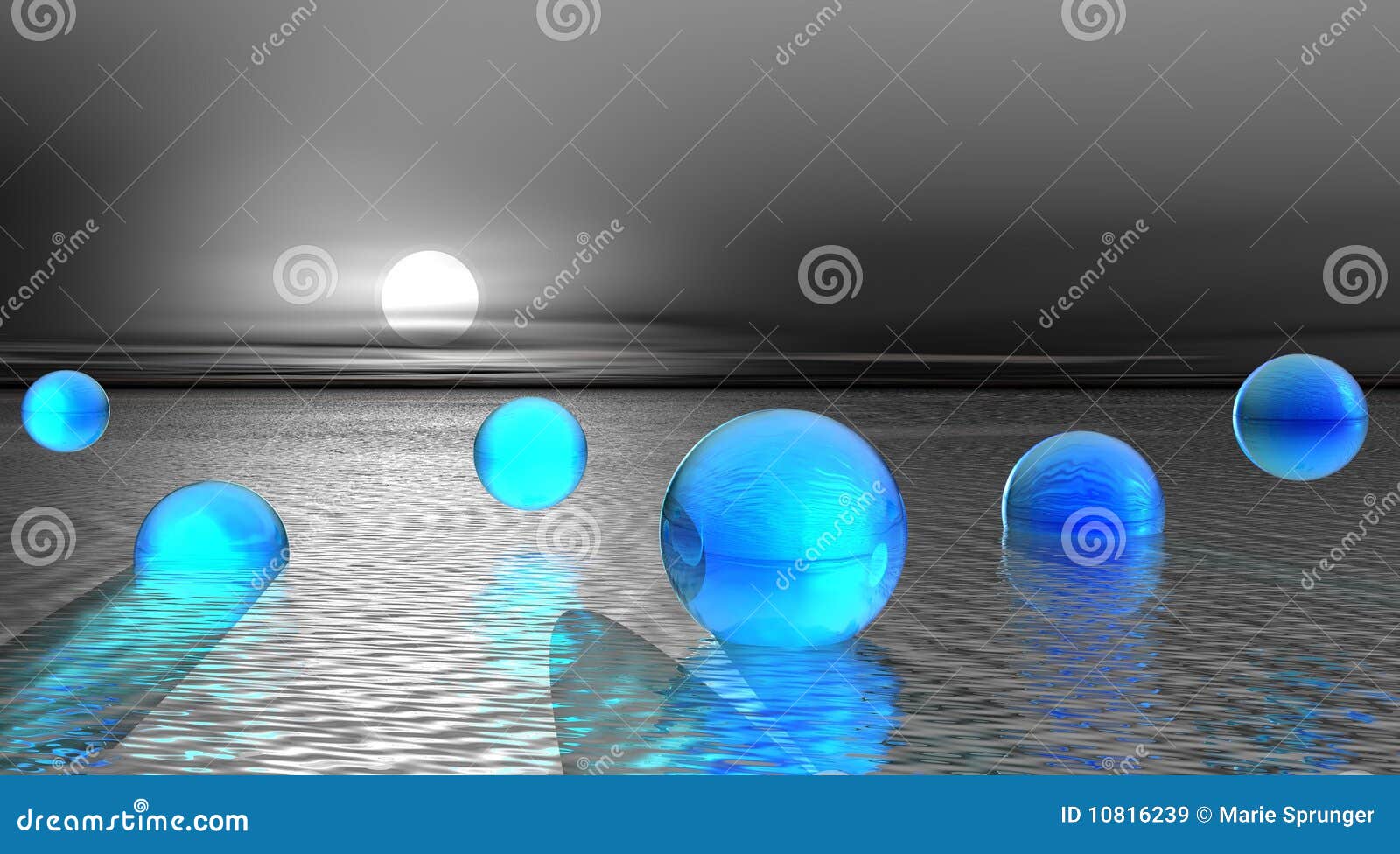 Landscape and balls stock illustration. Illustration of contrast 10816239