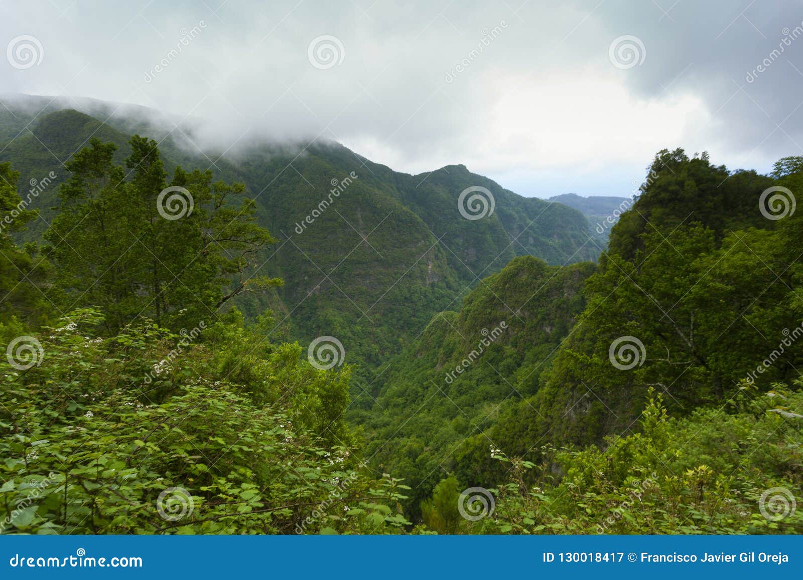 landscape from the caldeirao verde, santana