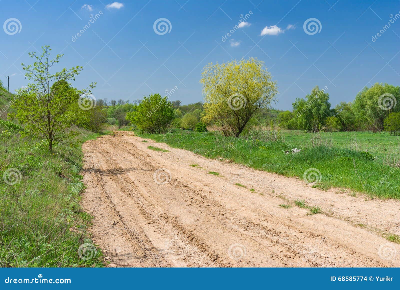 Landscape with Clay Road in Ukraine Stock Photo Image of grass, dirt