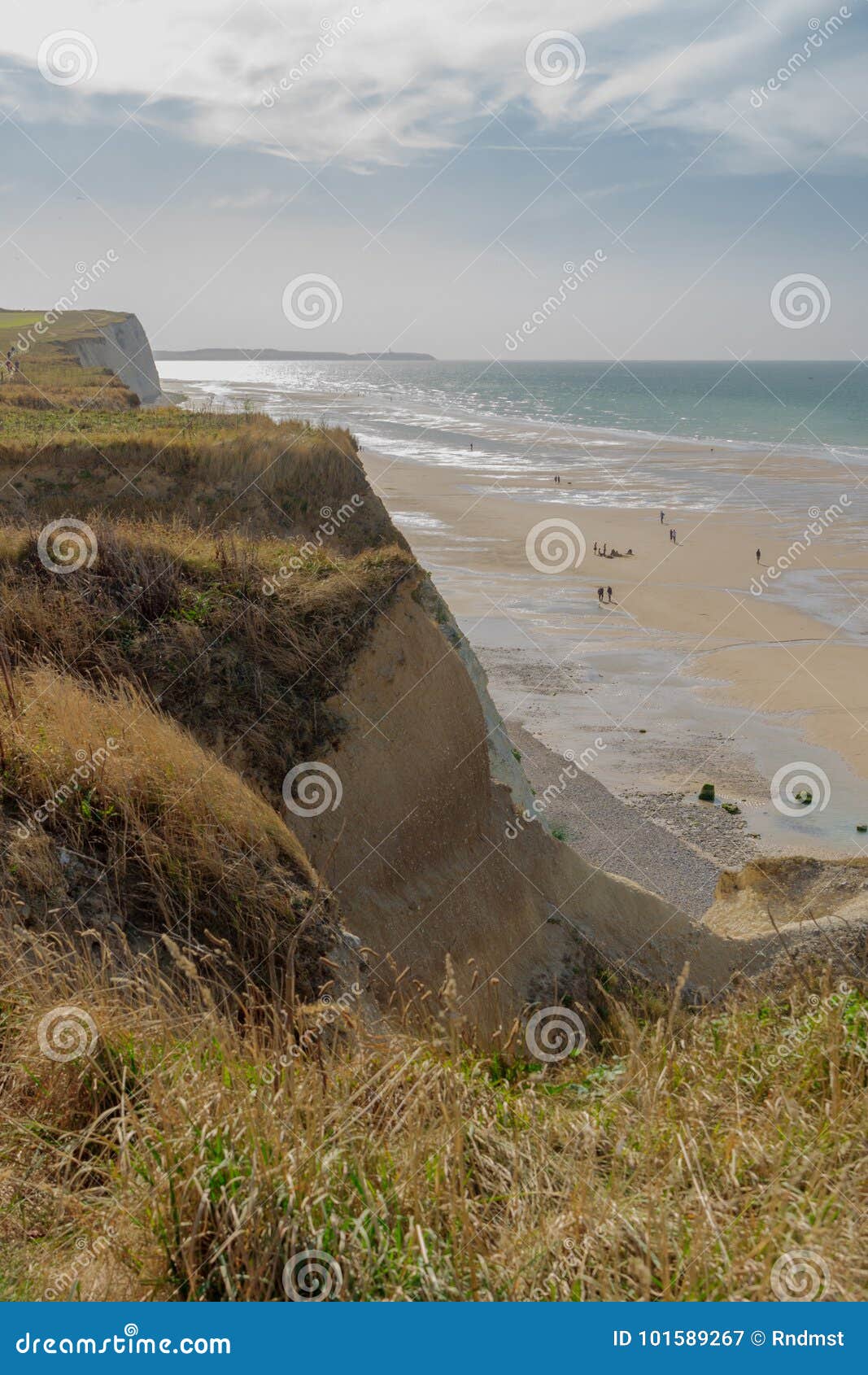 Cliffs and Coastline in Hauts-de-France Stock Image - Image of north ...