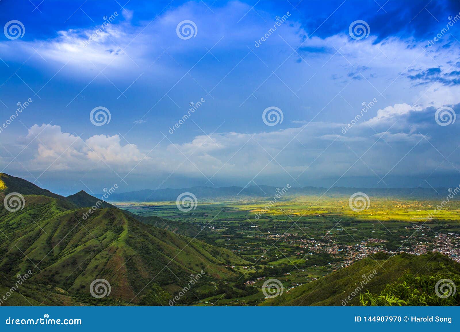 landscape of of colombia, valle del cauca.