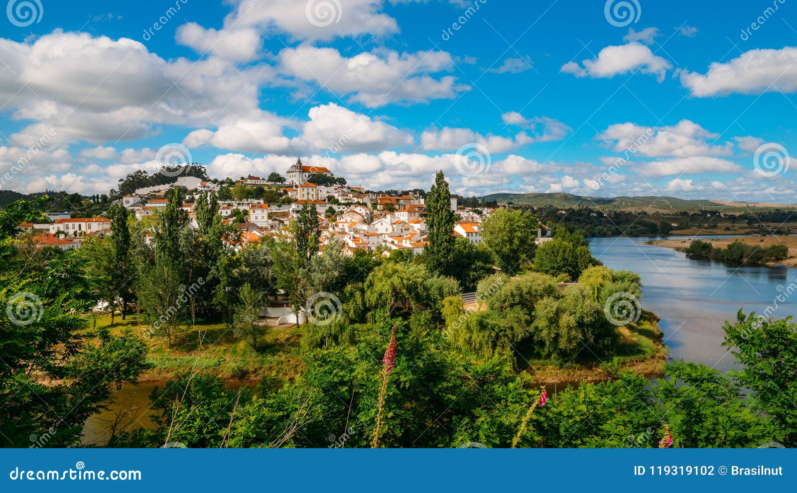 landscape of constancia. santarem, ribatejo, portugal