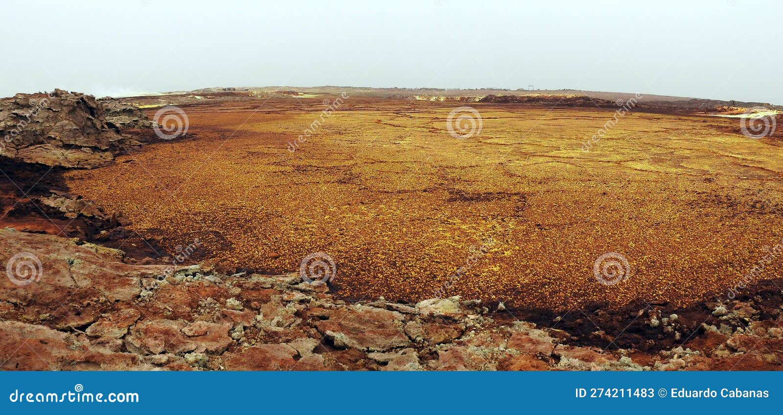 landscape of the danakil depression, azar region, ethiopia