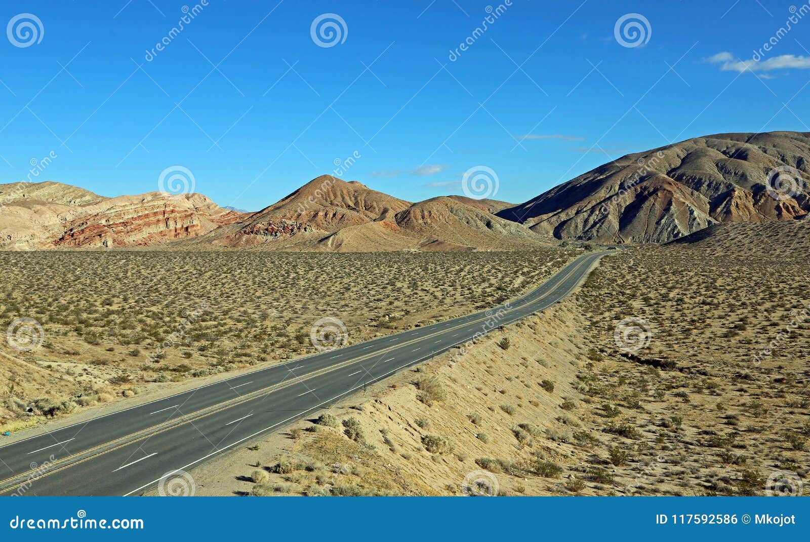 El Paso Mountains stock photo. Image of landscape, road - 117592586