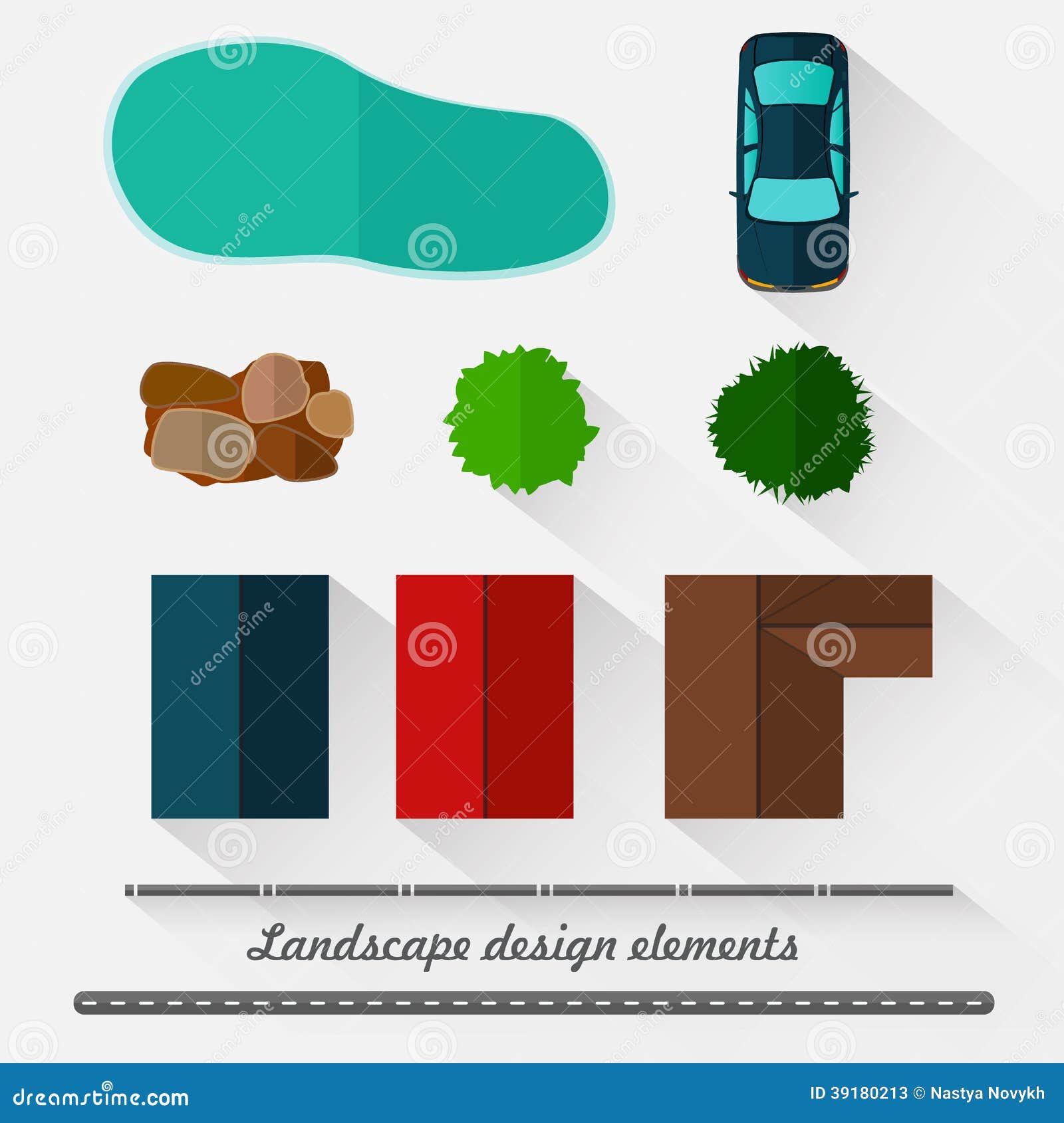 Landscape Design Elements  Stock Photo Image 39180213