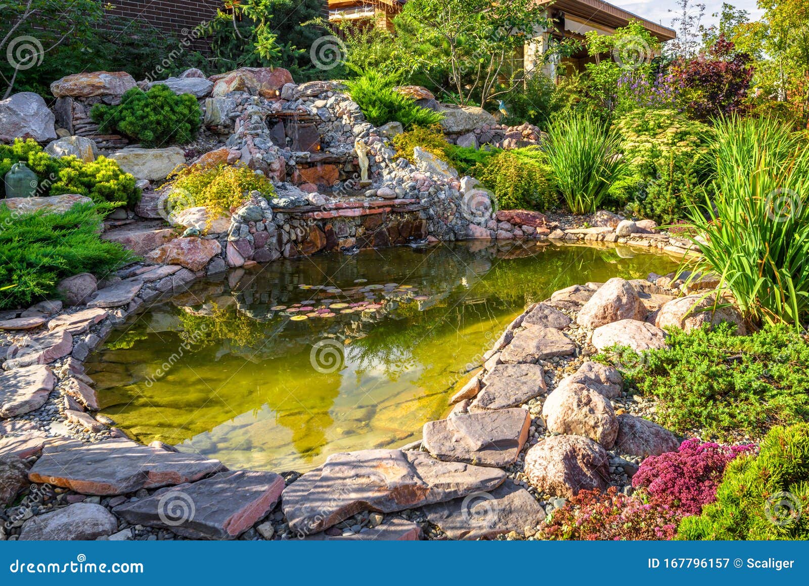 2 238 Flower Garden Pond Waterfall Photos Free Royalty Free Stock Photos From Dreamstime