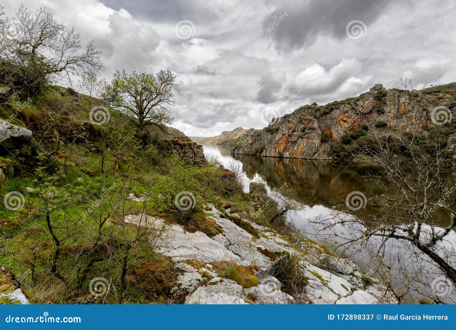 landscape of the douro river. the arribes del duero natural park. spain