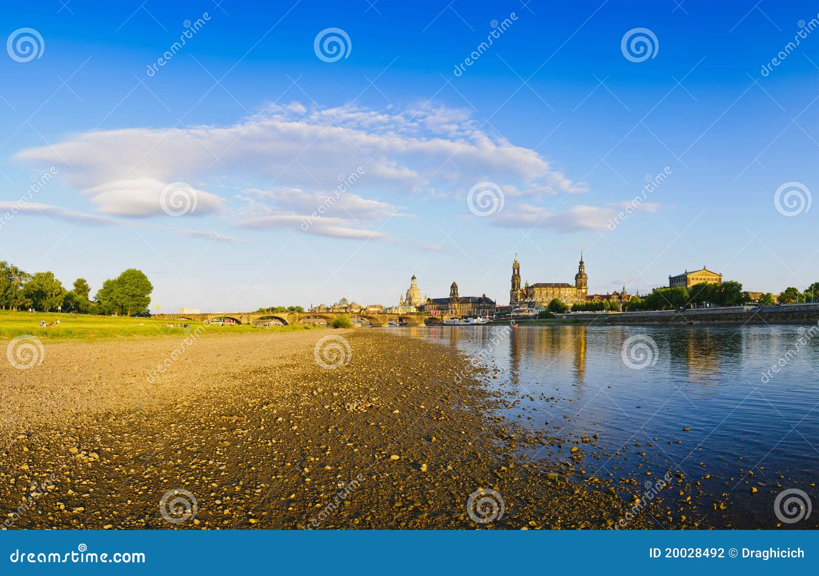 Landscape Dresden stock photo. Image of germany, blue 20028492