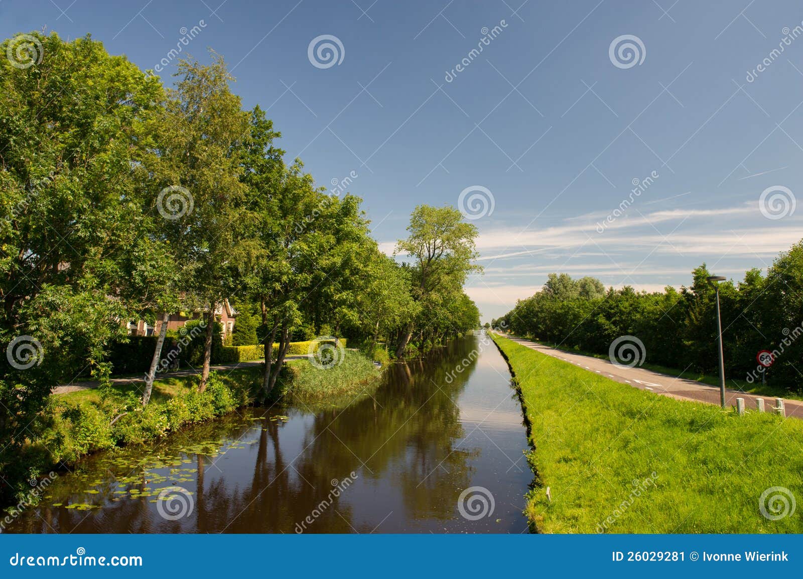 landscape in dutch friesland