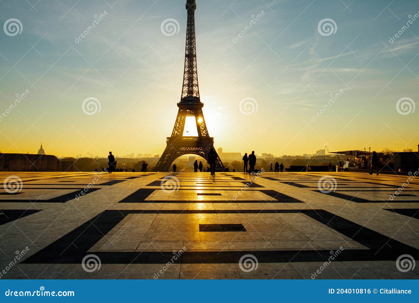 Landscape with Eiffel Tower in Paris, France Stock Photo Image of location, european 204010816