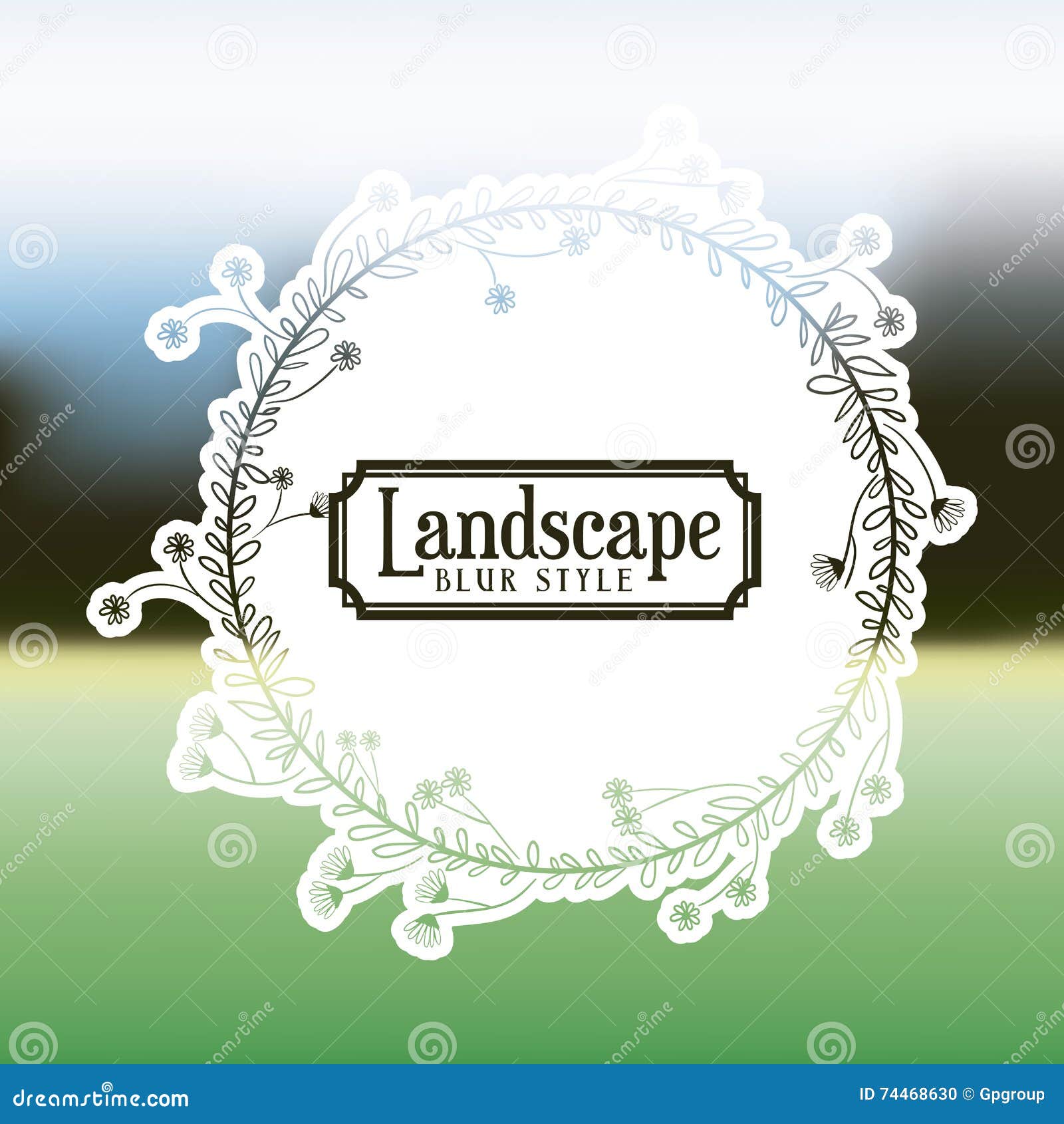Download Landscape Frame With Blur Background Icon Design Stock ...